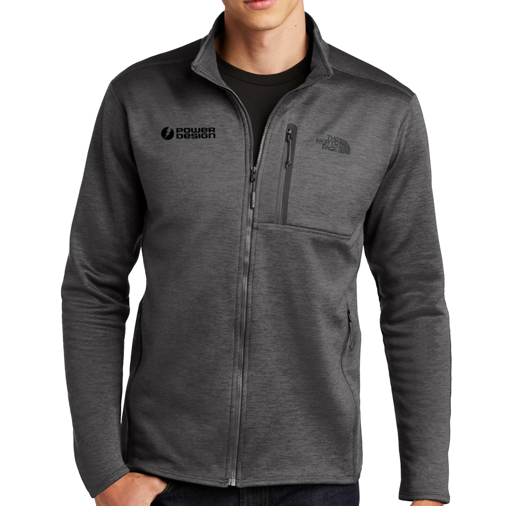 Dark-Grey-Heather-The-North-Face®-Skyline-Full-Zip-Fleece-Jacket