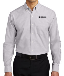 Gusty-Grey-Port-Authority®-SuperPro™-Oxford-Shirt