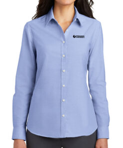 LAdies-Oxford-Blue-Port-Authority®-SuperPro™-Oxford-Shirt