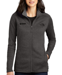 Ladies-Dark-Grey-Heather-The-North-Face®-Skyline-Full-Zip-Fleece-Jacket