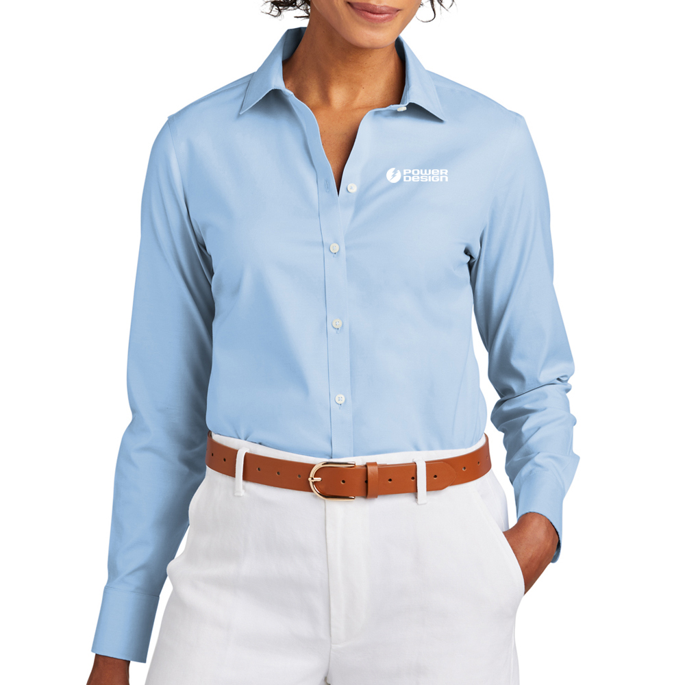 Newport-Blue-Brooks-Brothers®-Ladies-Wrinkle-Free-Stretch-Pinpoint-Shirt