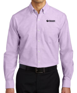 Soft-Purple-Port-Authority®-SuperPro™-Oxford-Shirt