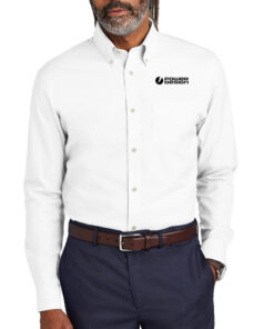 White-Brooks-Brothers®-Men's-Wrinkle-Free-Stretch-Pinpoint-Shirt