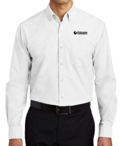 White-Port-Authority®-SuperPro™-Oxford-Shirt