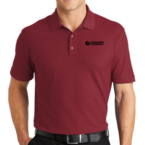 Burgundy-Mens-Classic-Pique-Polo