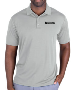Gray-Mens-Polyester-Mesh-Polo