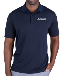 Navy-Mens-Polyester-Mesh-Polo