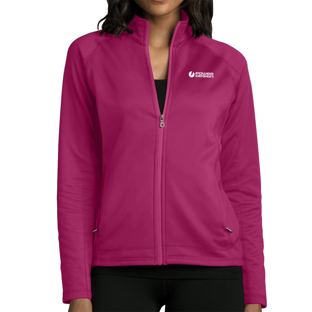 Berry-Pink-Ladies-Softshell-Fleece-Jacket