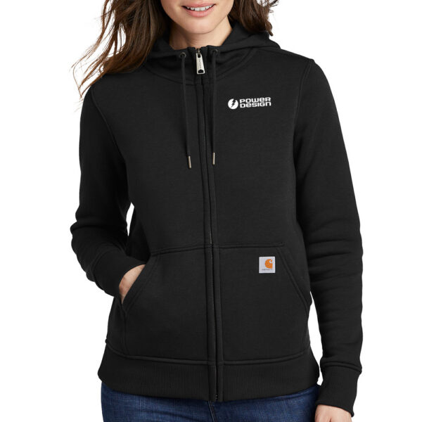Black-Carhartt-Ladies'-Clarksburg-Full-Zip-Hoodie