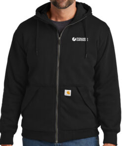 Black-Carhartt-Men's-Midweight-Thermal-Lined-Full-Zip-Sweatshirt