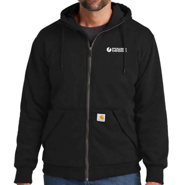 Black-Carhartt-Men's-Midweight-Thermal-Lined-Full-Zip-Sweatshirt
