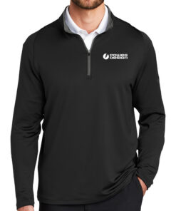 Black-Dark-Grey-Men's-Nike-Dri-FIT-Stretch-1-2-Zip