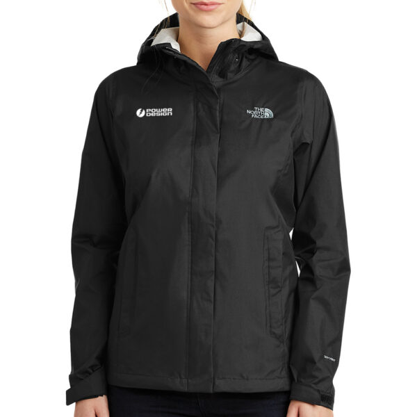 Black-Ladies-North-Face-Dry-Vent-Rain-Jacket