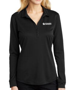 Black-Ladies-Silk-Touch-Performance-Long-Sleeve-Polo