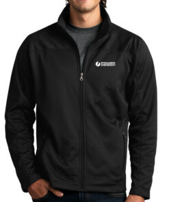Black-Men's-Softshell-Fleece-Jacket