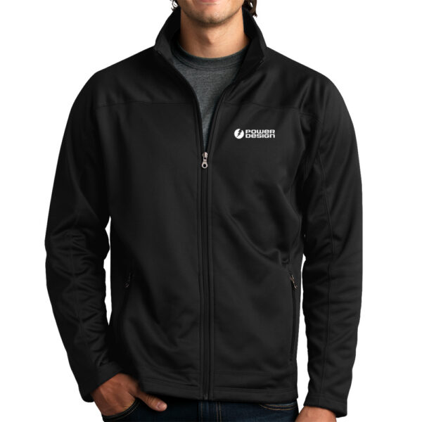 Black-Men's-Softshell-Fleece-Jacket