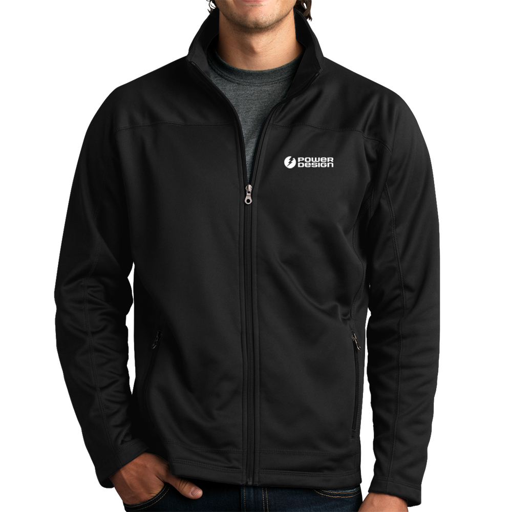 Black-Men's-Softshell-Fleece-Jacket