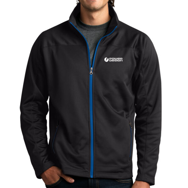 Black-Royal-Men's-Softshell-Fleece-Jacket