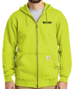 Brite-Lime-Carhartt-Men's-Midweight-Hooded-Zip-Front-Sweatshirt