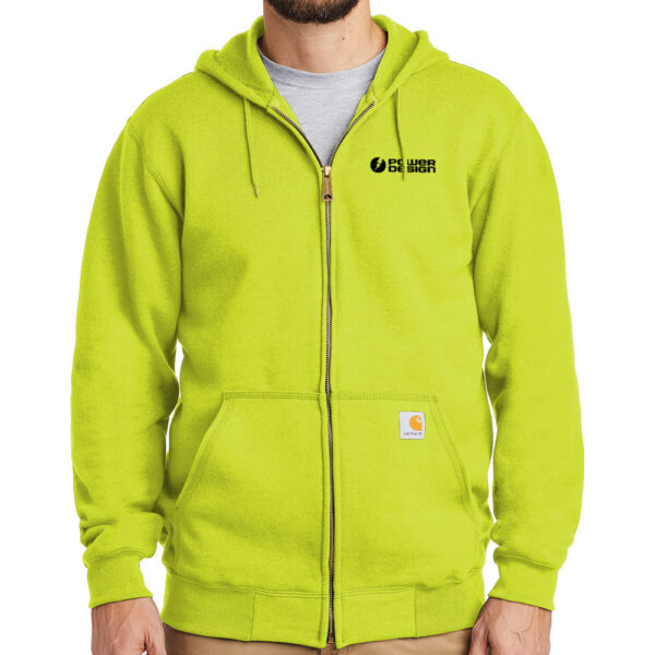Brite-Lime-Carhartt-Men's-Midweight-Hooded-Zip-Front-Sweatshirt
