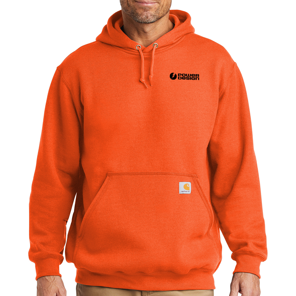 Brite-Orange-Carhartt-Men's-Midweight-Hooded-Sweatshirt