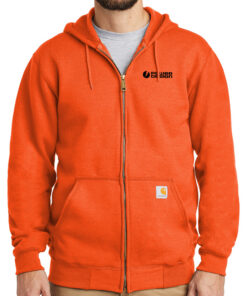 Brite-Orange-Carhartt-Men's-Midweight-Hooded-Zip-Front-Sweatshirt