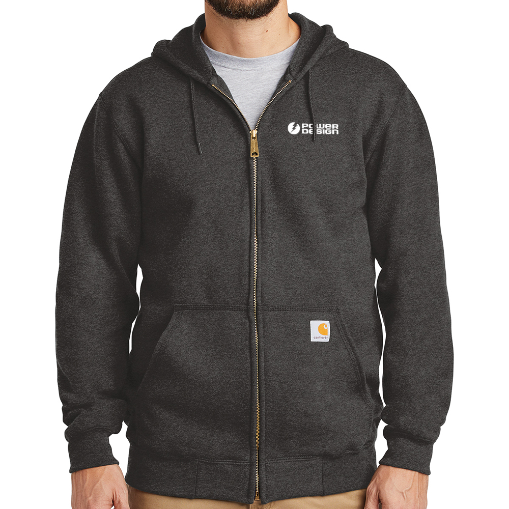 Carbon-Heather-Carhartt-Men's-Midweight-Hooded-Zip-Front-Sweatshirt