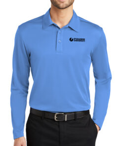 Carolina-Blue-Men's-Silk-Touch-Performance-Long-Sleeve-Polo