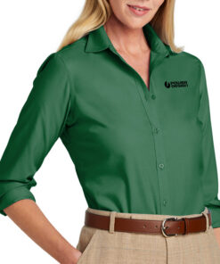 Club-green-Ladies-Brooks-Brothers-Wrinkle-Free-Stretch-Nailhead-Shirt