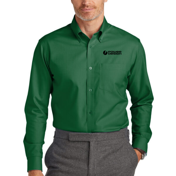 Club-green-Men's-Brooks-Brothers-Wrinkle-Free-Stretch-Nailhead-Shirt