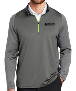 Dark-Grey-Cool-Grey-Volt-Men's-Nike-Dri-FIT-Stretch-1-2-Zip