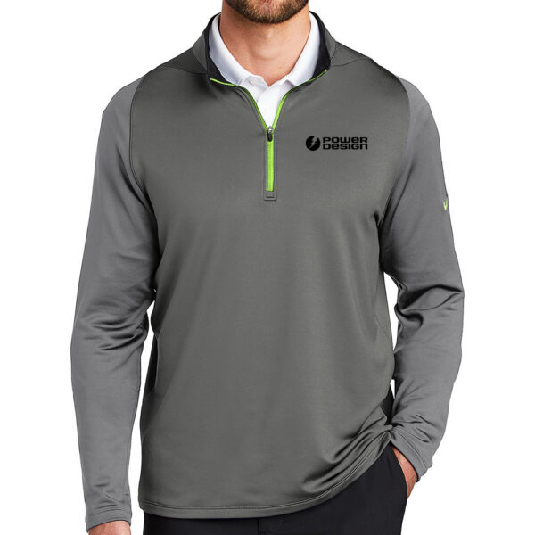 Dark-Grey-Cool-Grey-Volt-Men's-Nike-Dri-FIT-Stretch-1-2-Zip