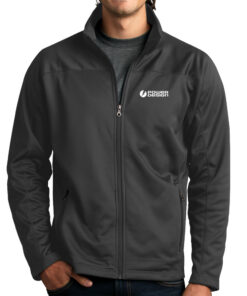 Dark-Grey-Men's-Softshell-Fleece-Jacket