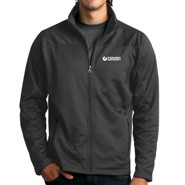 Dark-Grey-Men's-Softshell-Fleece-Jacket