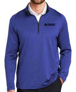 Deep-Royal-Blue-Black-Men's-Nike-Dri-FIT-Stretch-1-2-Zip