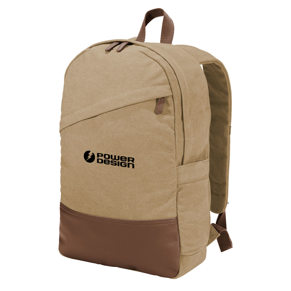 Desert-Khaki-Cotton-Canvas-Backpack