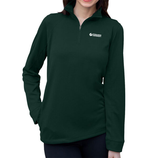 Forest-Green-Ladies-Micro-Mesh-Performance-1-4-Zip