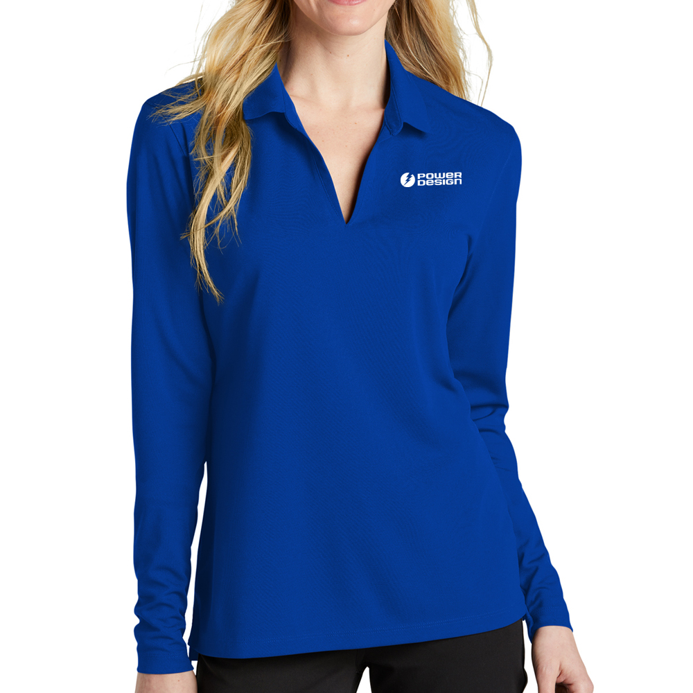 Game-Royal-Ladies-Nke-Dri-FIT-Micro-Pique-2.0-Long-Sleeve-Polo