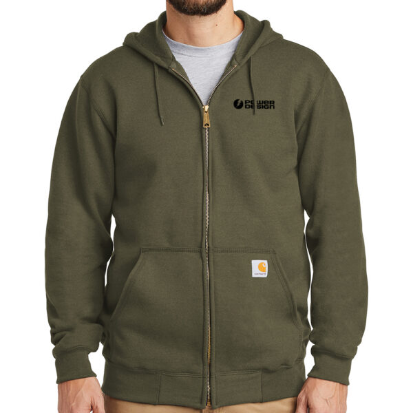 Moss-Carhartt-Men's-Midweight-Hooded-Zip-Front-Sweatshirt