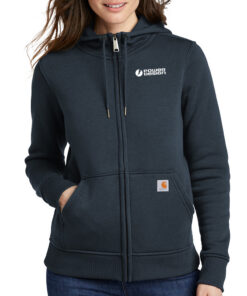 Navy-Carhartt-Ladies'-Clarksburg-Full-Zip-Hoodie