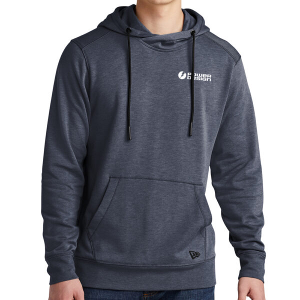 Navy-Heather-New-Era-Men's-Tri-Blend-Fleece-Pullover-Hoodie
