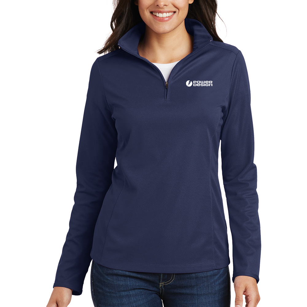 Navy-Ladies-Pinpoint-Mesh-1-2-Zip