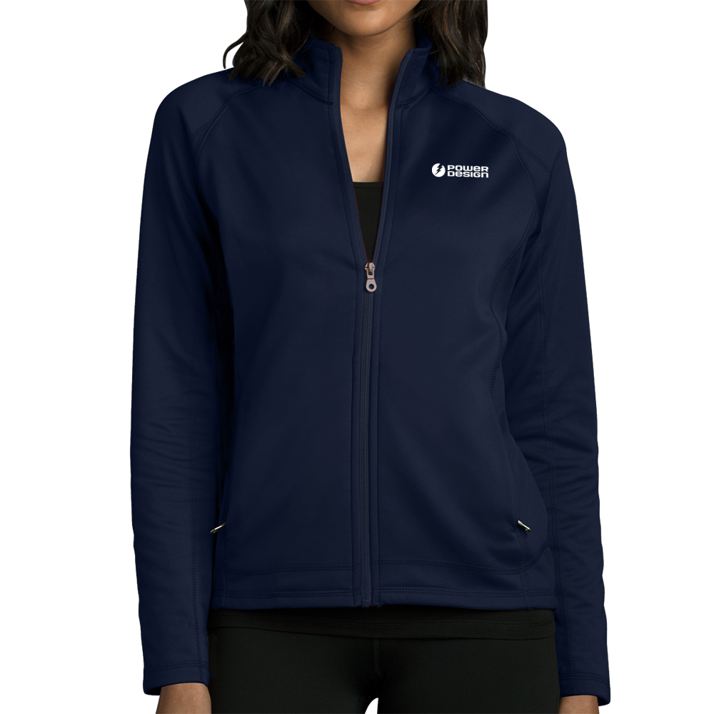 Navy-Ladies-Softshell-Fleece-Jacket