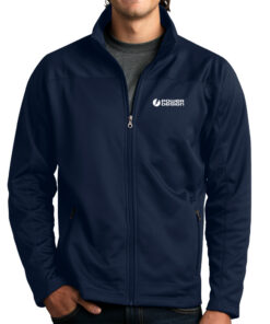 Navy-Men's-Softshell-Fleece-Jacket