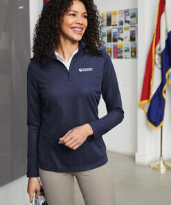 Navy2-Ladies-Pinpoint-Mesh-1-2-Zip