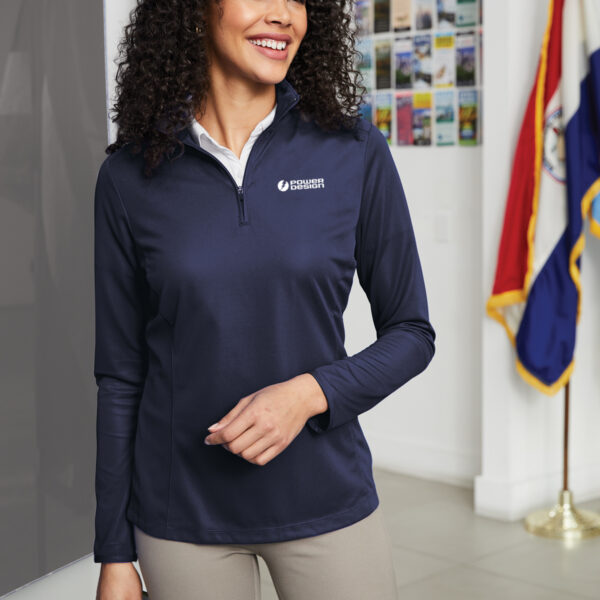 Navy2-Ladies-Pinpoint-Mesh-1-2-Zip