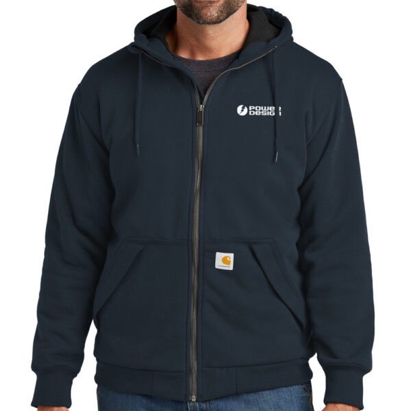 New-Navy-Carhartt-Men's-Midweight-Thermal-Lined-Full-Zip-Sweatshirt