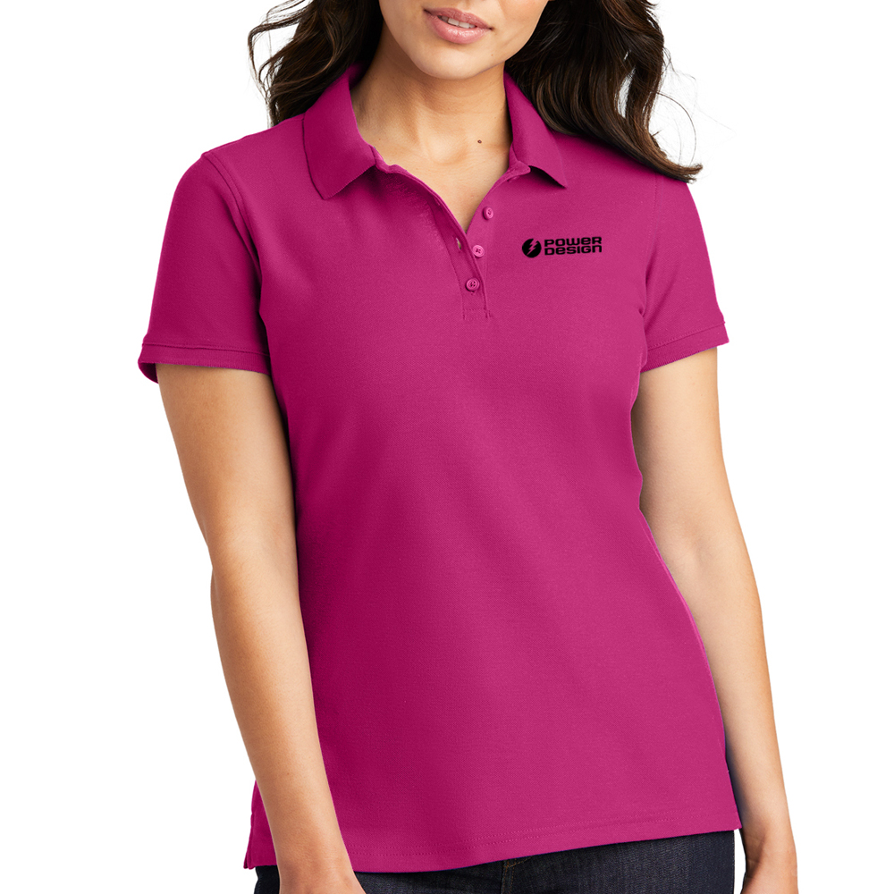 Pink-Azalea-Ladies-Classic-Pique-Polo