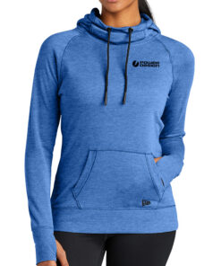 Royal-Heather-New-Era-Ladies-Tri-Blend-Fleece-Pullover-Hoodie