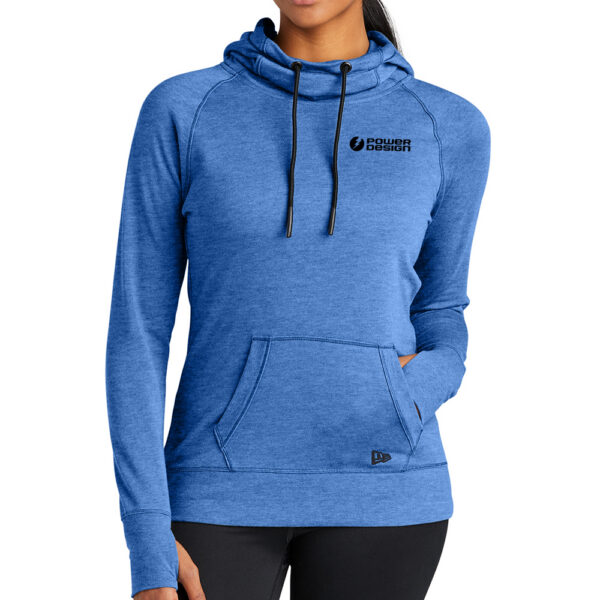 Royal-Heather-New-Era-Ladies-Tri-Blend-Fleece-Pullover-Hoodie